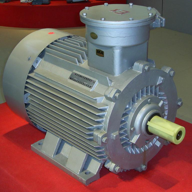 YE3-132S2-2防爆电机45°角实拍